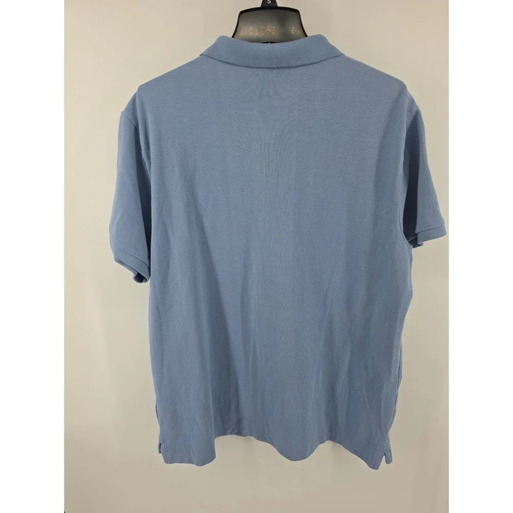 Polo Ralph Lauren Big Pony Polo Shirt Mens XXL Blue Custom Slim Fit Short Sleeve